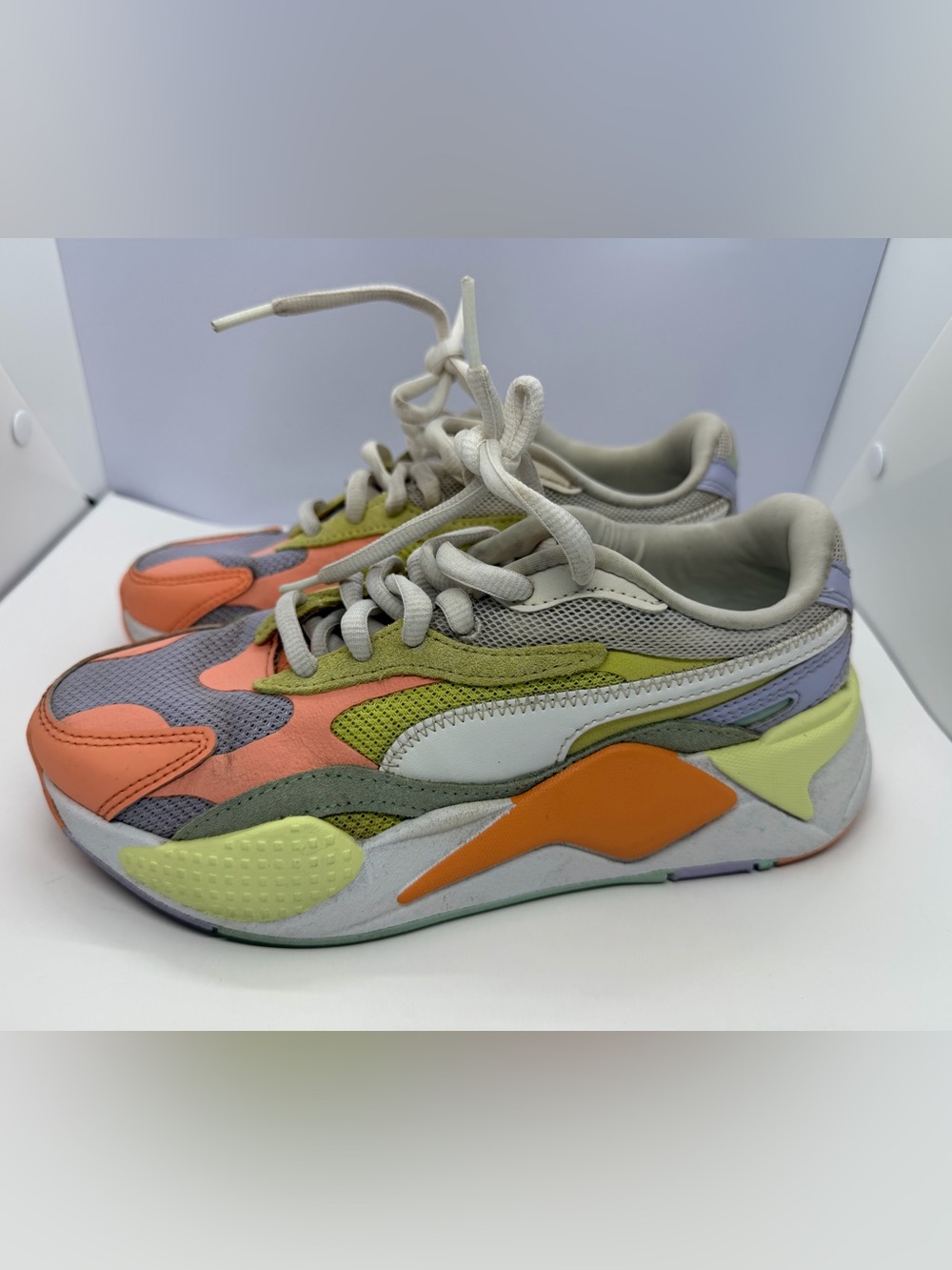 adidas Multicolor Women's Low-Top Sneakers - Orange, Lime, Lavender, Gray